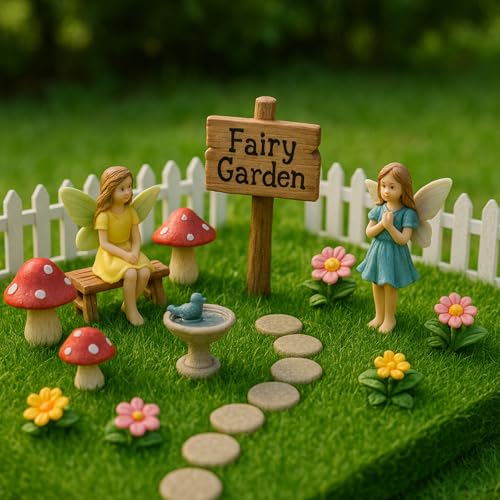 Shindel 4 Packs Fake Grass Decor for Crafts, 6" x 6" Fairy Artificial Moss for Miniature Garden, Dollhouse Accessories Diorama Supplies DIY Decoration - Image 4