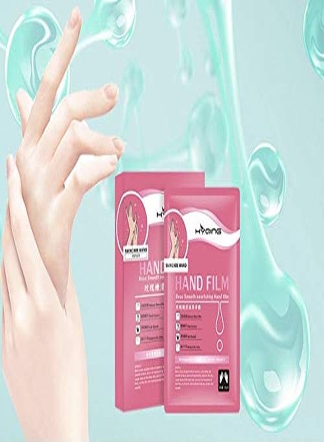 MASHELE Cosmetic Hydrating & Moisturizing Therapy Gloves Masks Spa Combo 3pk for Cracked Dry Rough Skin Hand Treatment - Rose Oil Extract and Hyaluronic Acid, for Women or Men, 3 Pairs (Rose, 3 pack) - Image 3