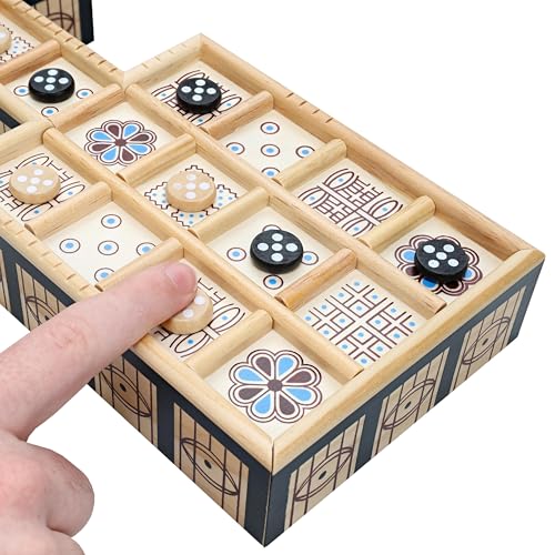 WE Games The Royal Game of UR - Wood Board with Storage Drawer | One of The Oldest Strategy Games in The World - Image 5
