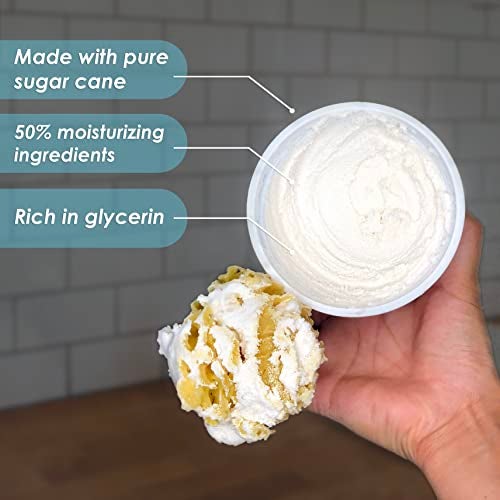 Primal Elements Sugar Scrub, Exfoliating Sugar Whip, Face and Body Cleanser, Moisturizer, Sparkling Sugar, 10 oz Package - Image 5
