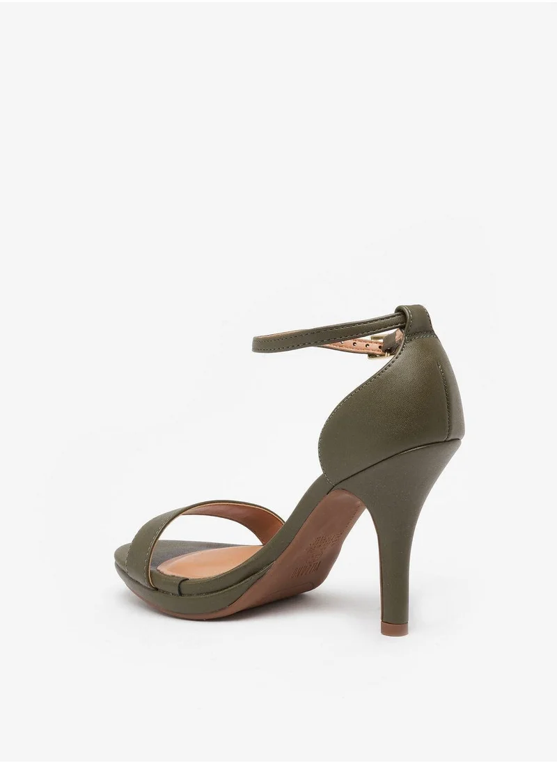 VIZZANO Green High Heels Sandals with Back Strap – Elegant sling Back Heels for Girls & Ladies for Women | Best Price UAE