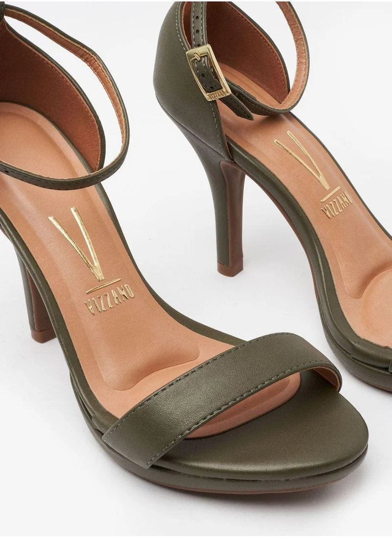 VIZZANO Green High Heels Sandals with Back Strap – Elegant sling Back Heels for Girls & Ladies for Women | Best Price UAE