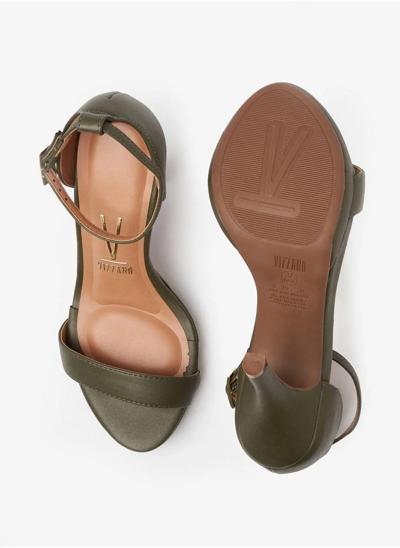 VIZZANO Green High Heels Sandals with Back Strap – Elegant sling Back Heels for Girls & Ladies for Women | Best Price UAE
