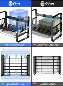 Kitchen Sink Caddy Organizer – 304 Stainless Steel Holder with Removable Drain Tray - pzsku/Z41DD3CBA834F40E42FADZ/45/_/1734072074/89103039-e2ba-4878-bb67-e6660217a2c0