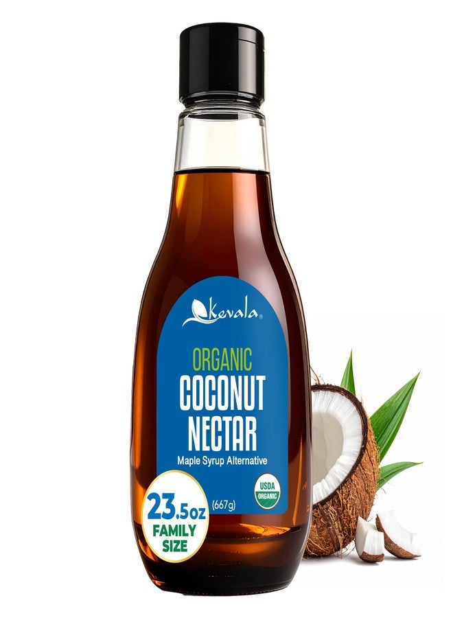 Kevala Organic Coconut Nectar - No Gluten, Vegan, No Added Sugar, Natural Maple Syrup Alternative, Extract From Coconuts, Great for Pancakes - 23.5 oz - Image 1