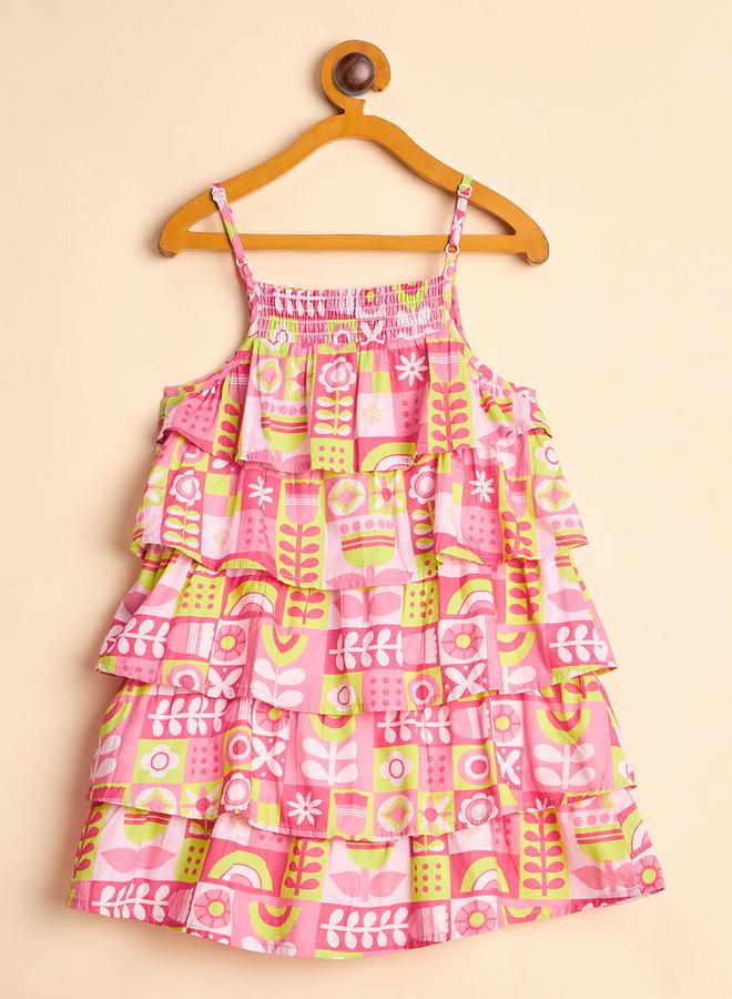 Stylo Bug Girls All Over Print Empire Casual Dress - Image 3