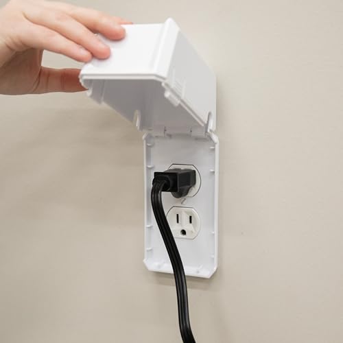 Regalo Home Safety White Outlet Cover Box, Award-Winning Brand, Child Safety, Includes Cover for Outlet or Light Switch, White - Image 2