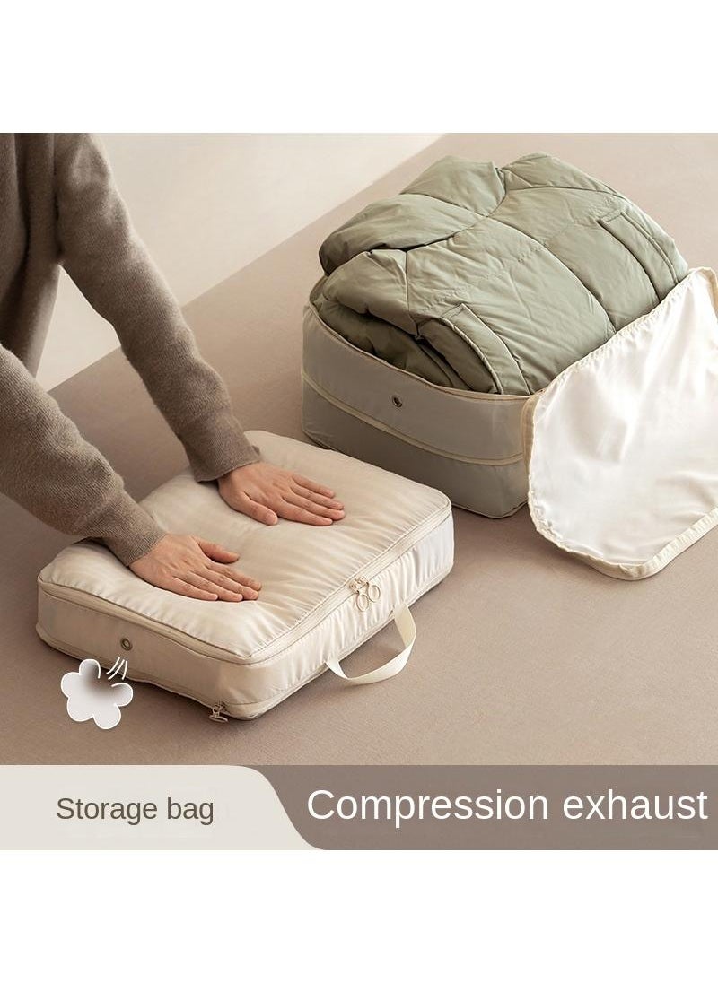 Y&D - Travel Compression Storage Bag Travel Bag Travel Bag Down Jacket Storage Bag Fabric Expanding Storage Bag-Beige40*30*10 - Image 1