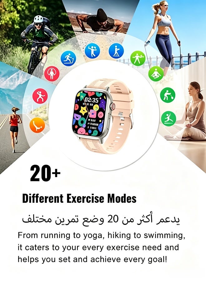 فولينيكس ساعة ذكية رجالي,ساعة أعمال,ساعات ذكية مقاومة للماء، مكالمات بلوتوث، ومتابعة نبضات القلب, ذهبي شامبانيا. - Image 5