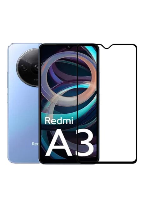 Screen Protector For Xiaomi Redmi A3 Tempered Glass Screen Protector Full Glue Edge to edge Anti Scratch Bubble Free for Redmi A3