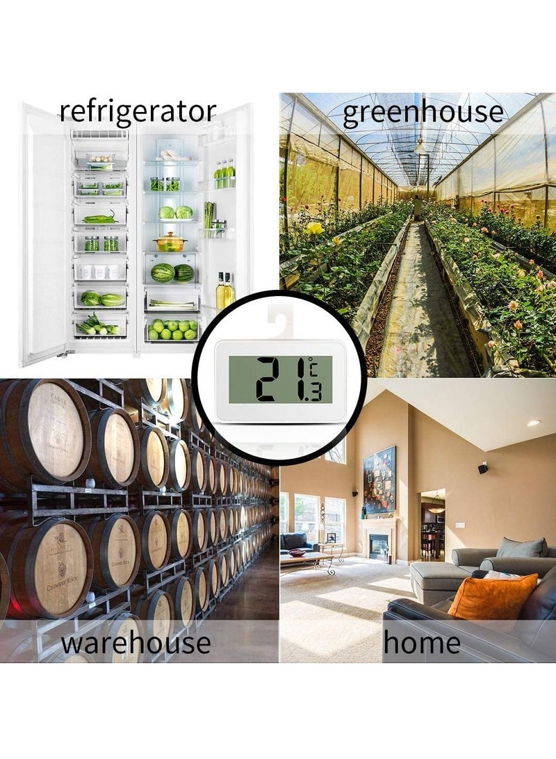 Excefore Digital Refrigerator Thermometer, 2 Pcs Waterproof Freezer Room Thermometer, High Precision Fridge Alarm Thermometer with Hook for Kitchen Home, Fahrenheit (℉) or Celsius(℃) - Image 5