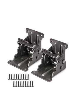 Y&D Folding Brackets, 2PCS 18 Screws Self Lock Foldable Leg Hinges, for Legs Workbench Desktop Expansion in The Kitchen  - Image 1