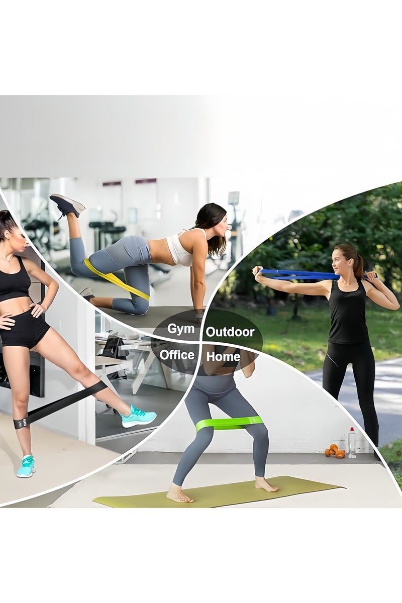 BlueHole Resistance Bands for Working Out, Exercise Bands Resistance Bands Set with 5 Resistance Levels, Multi-Colored Workout Bands for Indoor and Outdoor Fitness, Leg Strength Training, Rehab, Yoga - Image 4