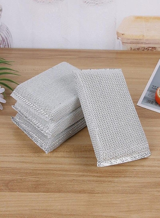 Diablos Scrub Sponges, Dishes Cleaning Washer Pad, Steel Wire Scrub Sponges for Cleaning,Heavy Duty Dish Sponges for Household Cleaning, Non Scratch Reusable Dishwashing Sponge for Kitchen (4) - Image 2