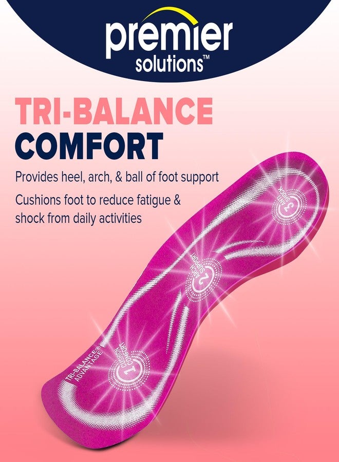 Premier Solutions™ Tri-Balance Gel Orthotic Insoles for Women, 3/4 Length Insoles for Women’s Shoe Sizes 6-10, (Pack of 3) - Image 5
