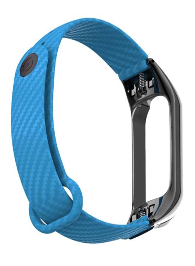 NIBEMINENT Replacement Wrist Strap For Xiaomi Mi Band 3 Sky Blue/Black - Image 2