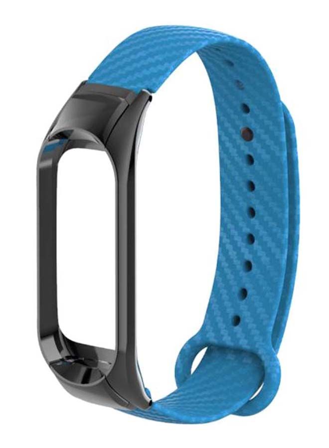 NIBEMINENT Replacement Wrist Strap For Xiaomi Mi Band 3 Sky Blue/Black - Image 1