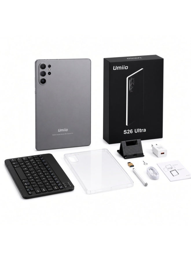 Umiio S26 Ultra 10.1 Inch Android 15 Tablet, 16GB RAM, 1TB ROM, 8000mAh Battery, Dual Camera, Large Screen, Portable Android Tablet for Study, Work, Streaming, Browsing & Entertainment - Image 1