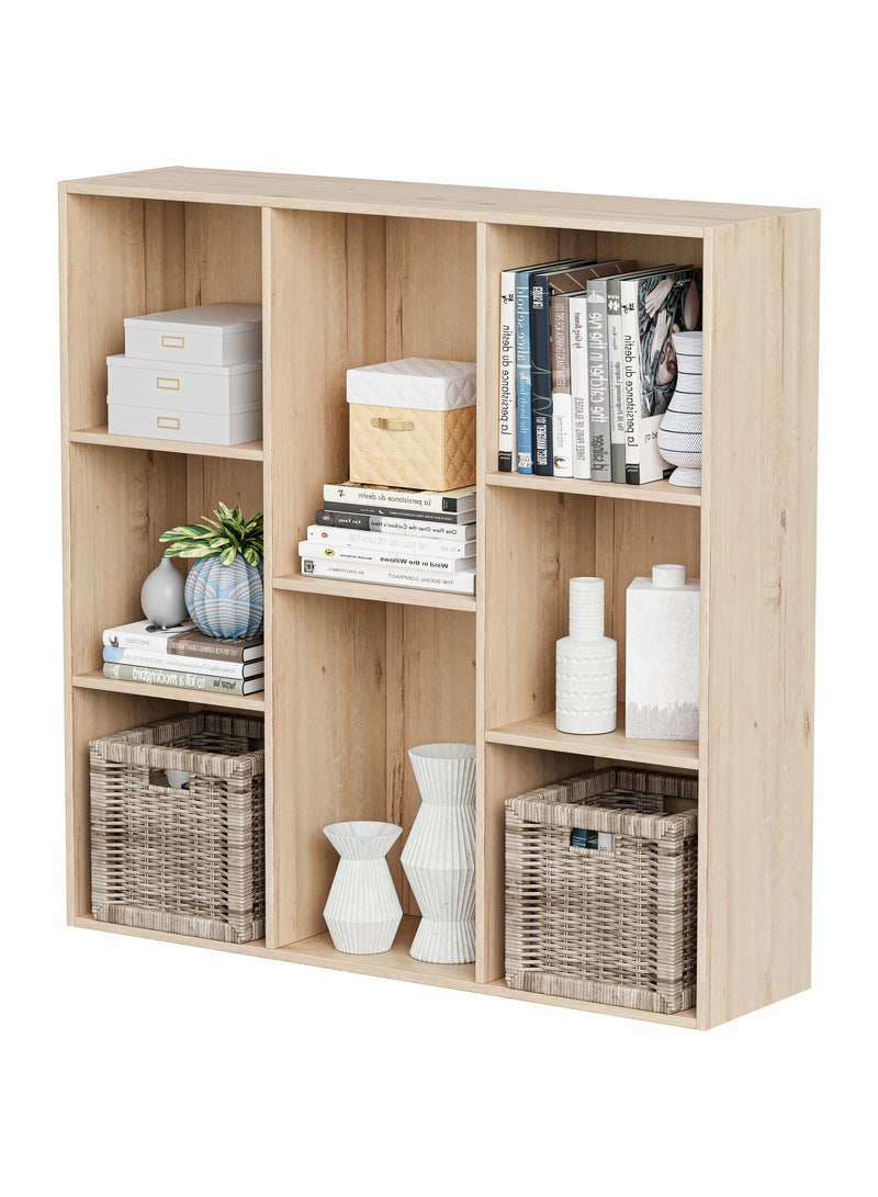 DOOHWAN 11in Cube Storage Organizer with Closed Back - Wooden Bookshelf Display Cubes for Home, Office, Closet Cabinet Organizer Shelf - Image 1