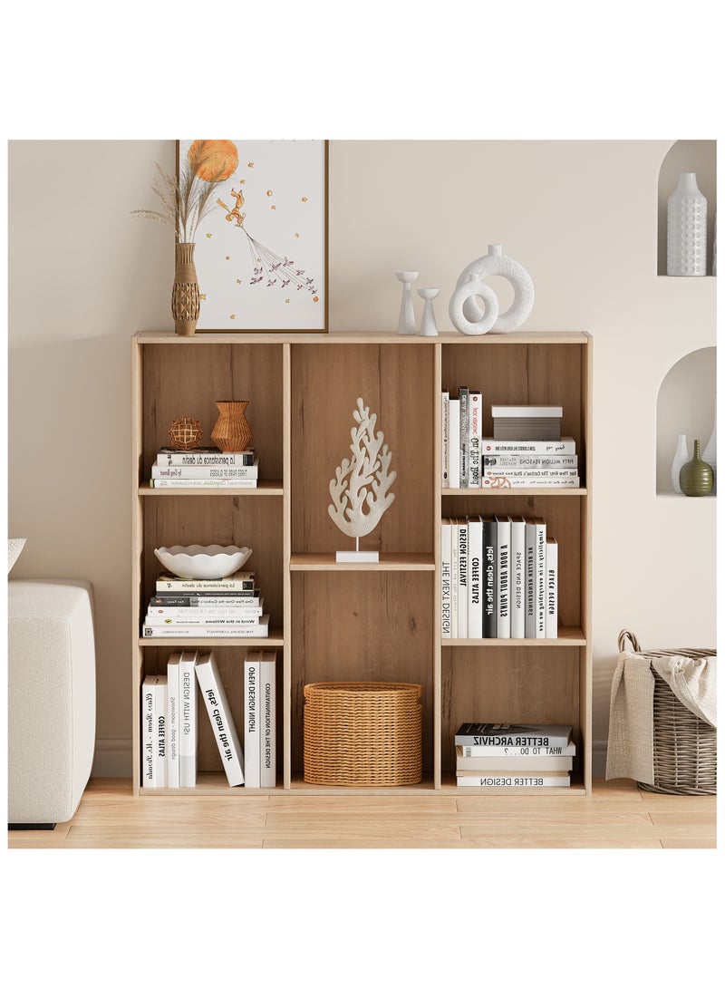 DOOHWAN 11in Cube Storage Organizer with Closed Back - Wooden Bookshelf Display Cubes for Home, Office, Closet Cabinet Organizer Shelf - Image 2
