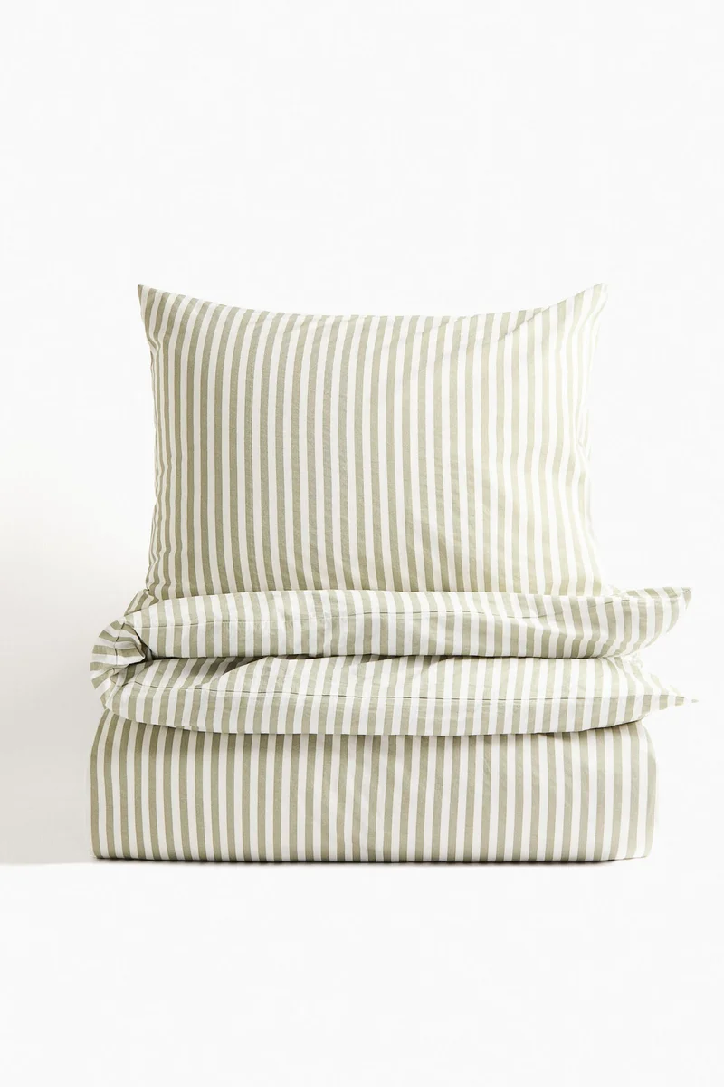 اتش اند ام طقم غطاء لحاف فردي من القطن