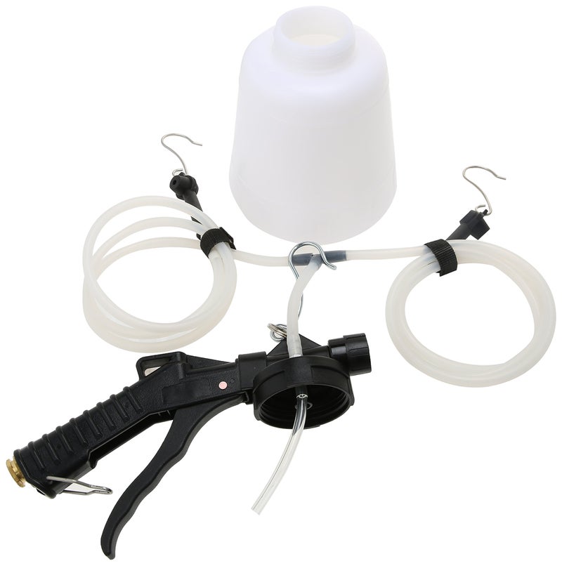 BikeMaster 1 Liter Pneumatic Brake Fluid Bleeder Motorcycle Tool Accessories WhiteBlackOne Size