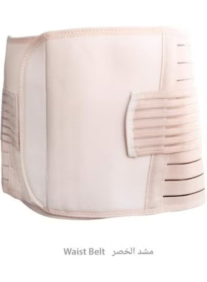 3 in 1 Postpartum Support Recovery Belly Wrap Waist and Pelvis Belt Set for New Moms - Elastic Body Shaper and Post Childbirth Corrector - Image 3