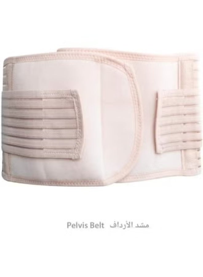 3 in 1 Postpartum Support Recovery Belly Wrap Waist and Pelvis Belt Set for New Moms - Elastic Body Shaper and Post Childbirth Corrector - Image 2