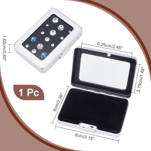 PH PandaHall Diamond Display Boxes Gem Container Holder Gemstone Jewelry Box Show Case Storage Box Holder with Window and Velvet for Gems Coins Jewelry Displaying and Gift Packing 31x23 inch - Image 3