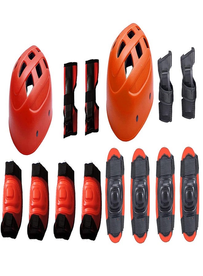 SUPRO Protective Skating Guard Kit for Skating, Cycling, Running for Kids, Boys, Girls, Full Protective Kit (5 Years to Old) with PVC Helmet, Knee Cap, Elbow Cap, Palm Protection - Image 1