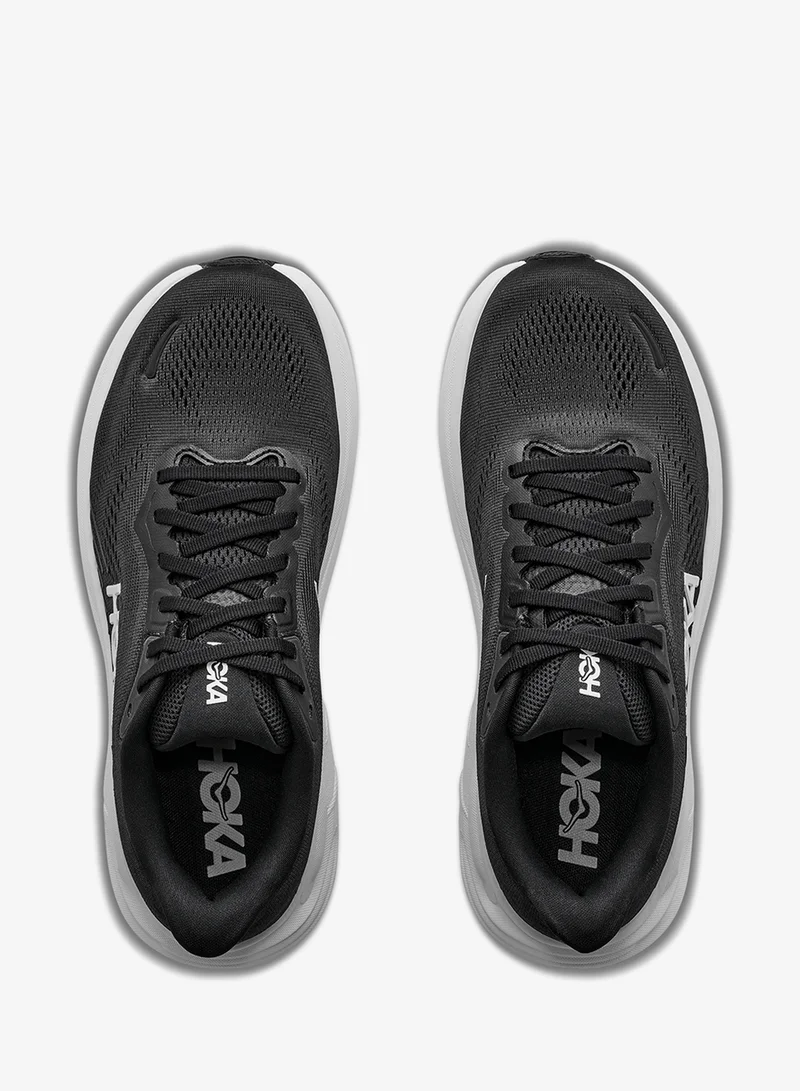 Hoka BLACK / WHITE Clifton 11 Wide for Women | Best Price UAE