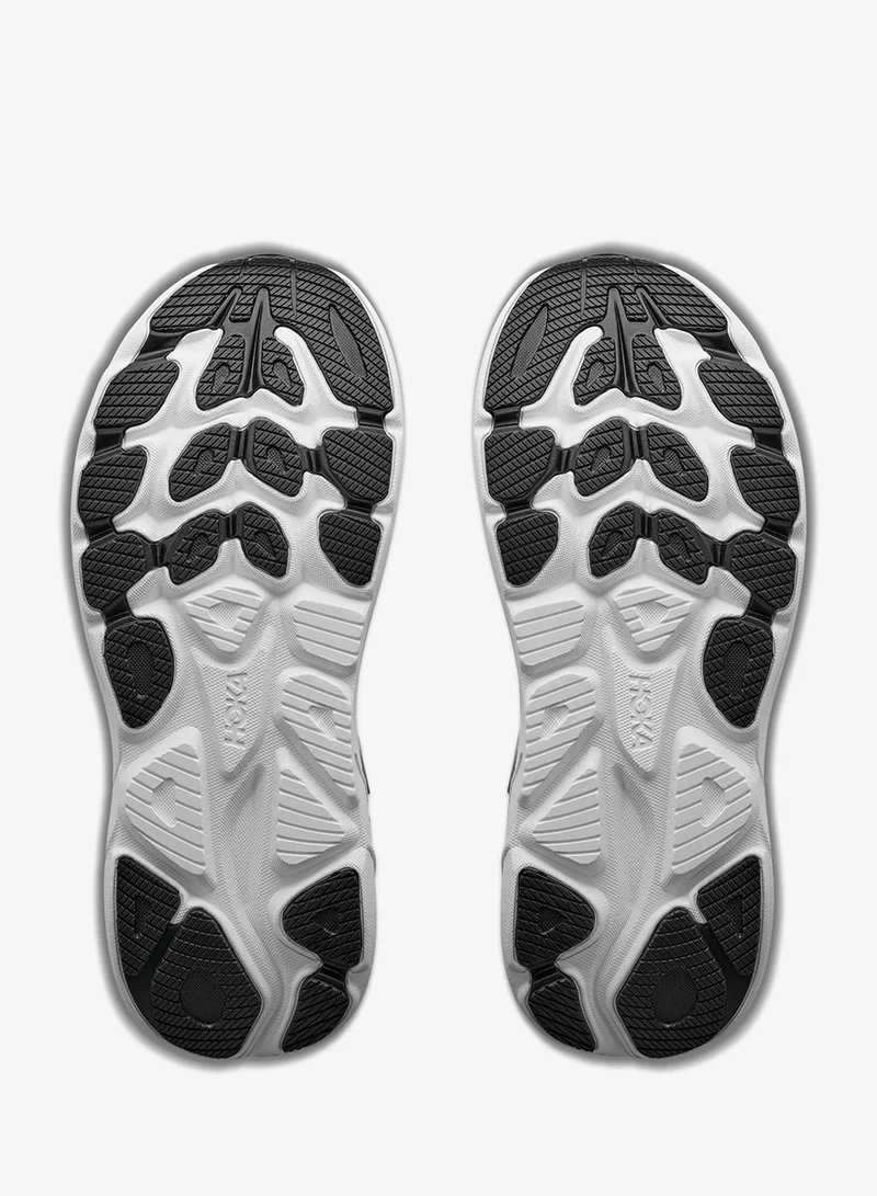 Hoka BLACK / WHITE Clifton 11 Wide for Women | Best Price UAE