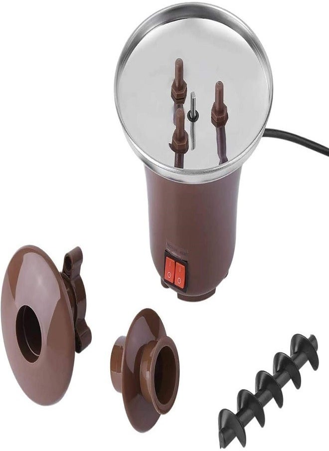 Chocolate Fountain Machine, 3 Tier Stainless Steel Fondue Heat & Motor Controls Electric Chocolate Fondue Set for Household Birthday Party Wedding