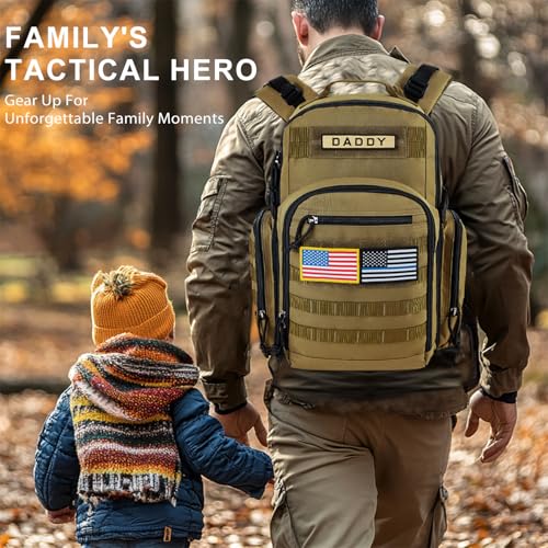MIRACOL Baby Diaper Bag for Dad: Military-Grade 900D Polyester with 16+ Multiple Pockets for Active Dad - 40L XL Capacity for 1–3 Day Trips - Image 3
