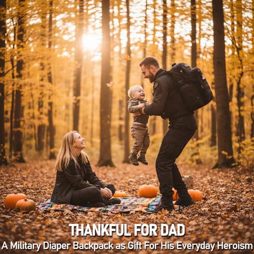 MIRACOL Baby Diaper Bag for Dad: Military-Grade 900D Polyester with 16+ Multiple Pockets for Active Dad - 40L XL Capacity for 1–3 Day Trips - Image 2