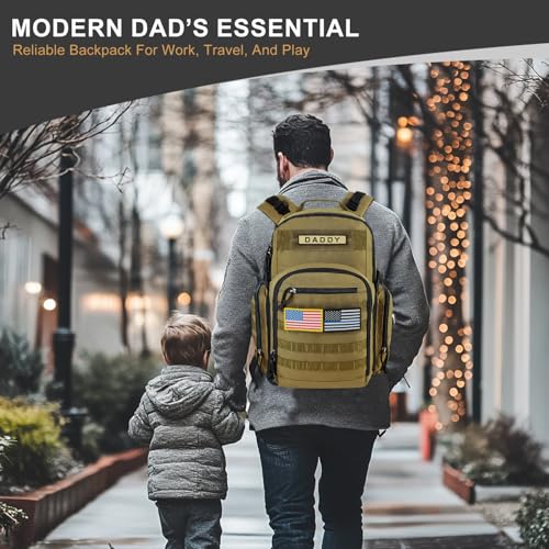MIRACOL Baby Diaper Bag for Dad: Military-Grade 900D Polyester with 16+ Multiple Pockets for Active Dad - 40L XL Capacity for 1–3 Day Trips - Image 4