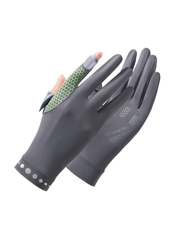 Anfan Women's Sun Protective Gloves- UPF 50+ UV Sun Protection,Women's Gloves Quick Dry Anti Slip Driving Gloves,Touch Screen Gloves for Cycling Riding Outdoor Sports（Dark gray） - Image 1