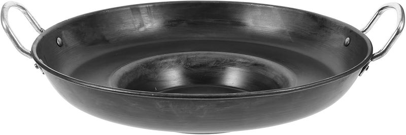 Garneck Concave 32cm Cast Iron Skillet Non-stick Pan Pancake Frying Pan Breakfast Kitchen Cookware for Home and Commercial Use - Image 1