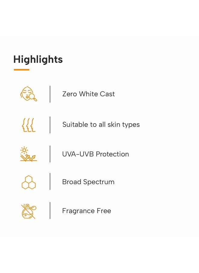 DERMATOUCH Multivitamin Spf 50 Pa+++ Sunscreen Gel For All Skin Types | Uva-Uvb Protection |Zero White Cast | Unisex | 50G  - Image 4