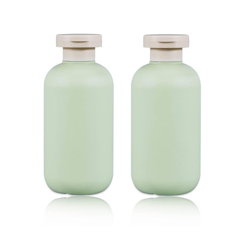 UMETASS 6.8oz Squeeze Bottles with Flip Cap, Refillable Plastic Travel Bottles for Creams, Lotion, Shampoo, Conditioner (2 Pcs) - Image 1