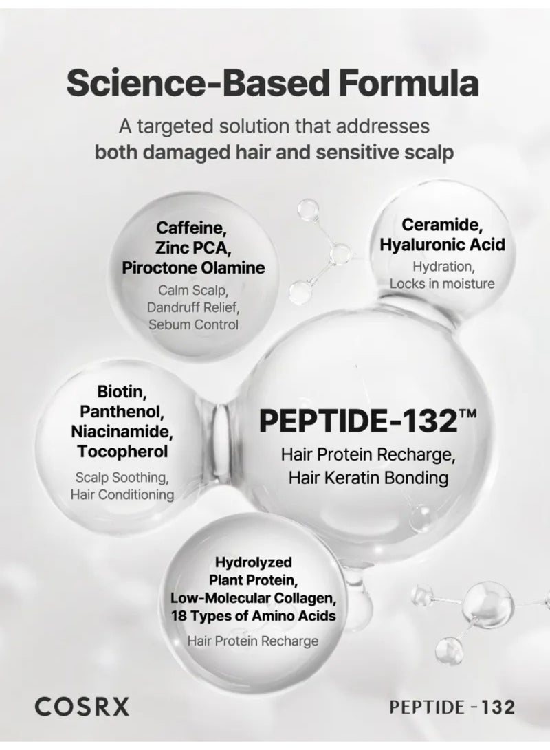 COSRX Peptide-132 Ultra Perfect Hair Bonding Shampoo – Repair & Strengthen - Image 2