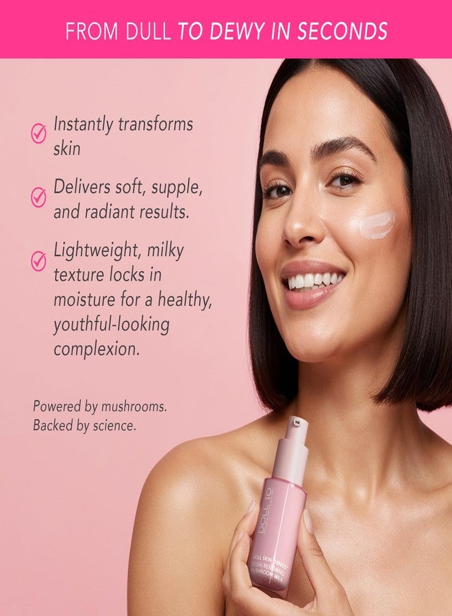 Doll 10 Doll Skin Genius™ Reishi Renewing Mushroom Milk – Hydrating Face Serum w/Reishi, Chaga & Lion’s Mane – Anti-Aging, Barrier Repair & Soothing Skincare for Dry, Sensitive or Mature Skin - 30 Day Supply - Image 2