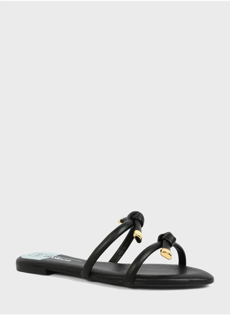 MOLECA Knot Strap Flat Sandals