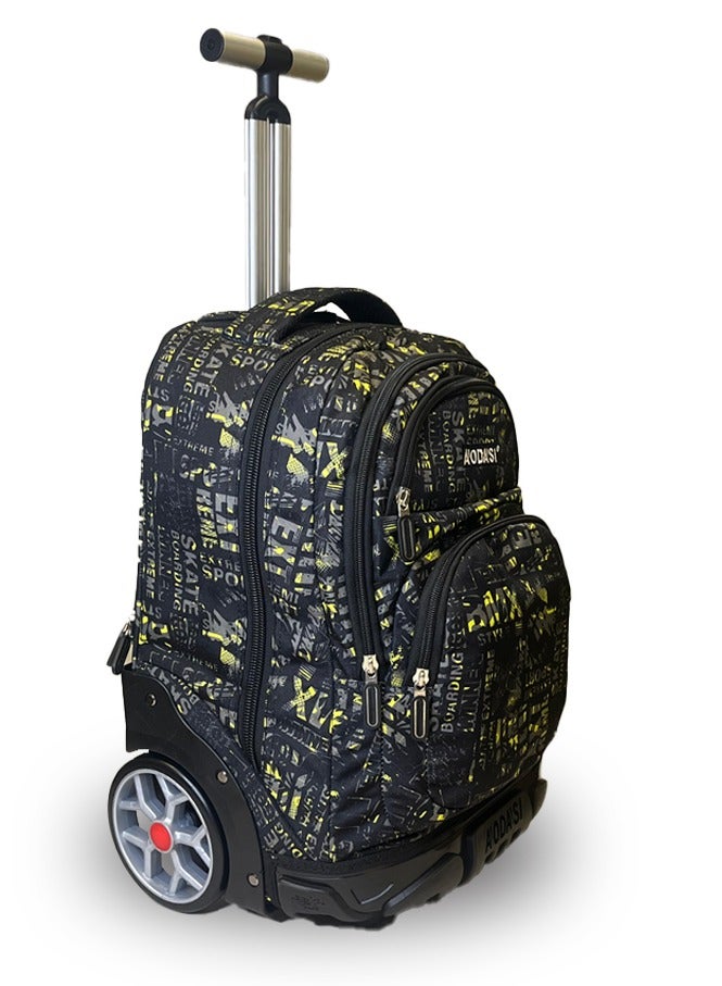 AODASI Trolley School Bag, School Bags for Girls and boys Trolley Bag for  Students Travel Bag Trolley Luggage backpack multi useful - Image 1