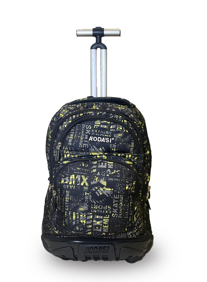 AODASI Trolley School Bag, School Bags for Girls and boys Trolley Bag for  Students Travel Bag Trolley Luggage backpack multi useful - Image 2