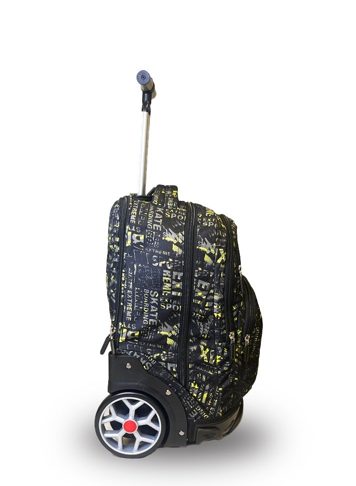 AODASI Trolley School Bag, School Bags for Girls and boys Trolley Bag for  Students Travel Bag Trolley Luggage backpack multi useful - Image 3