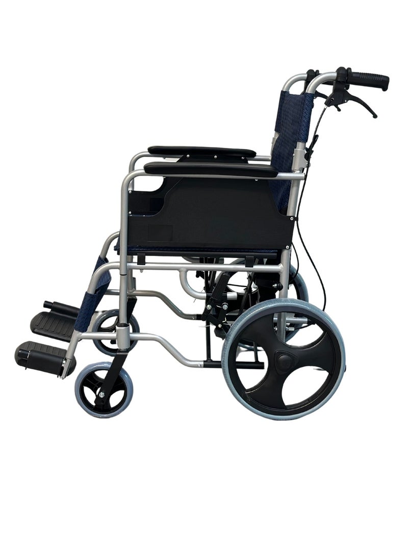 NOVAMED Lightweight Transport Wheelchair Blue (832LABJ) - Image 3