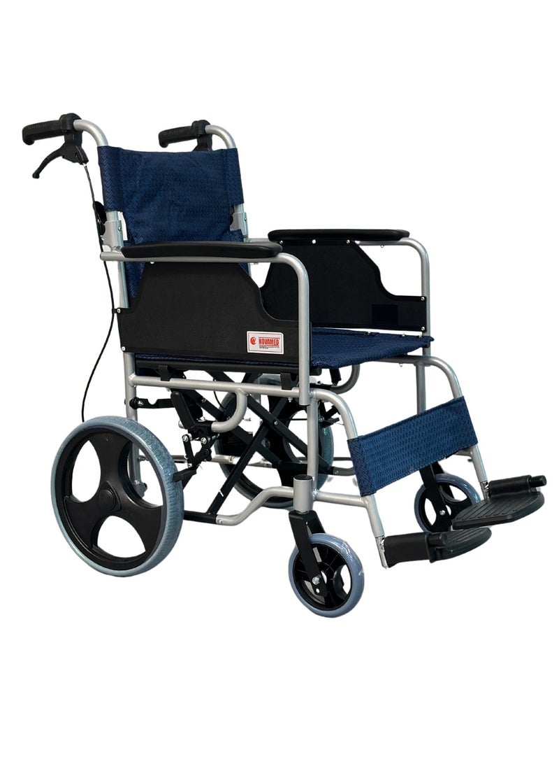 NOVAMED Lightweight Transport Wheelchair Blue (832LABJ) - Image 1