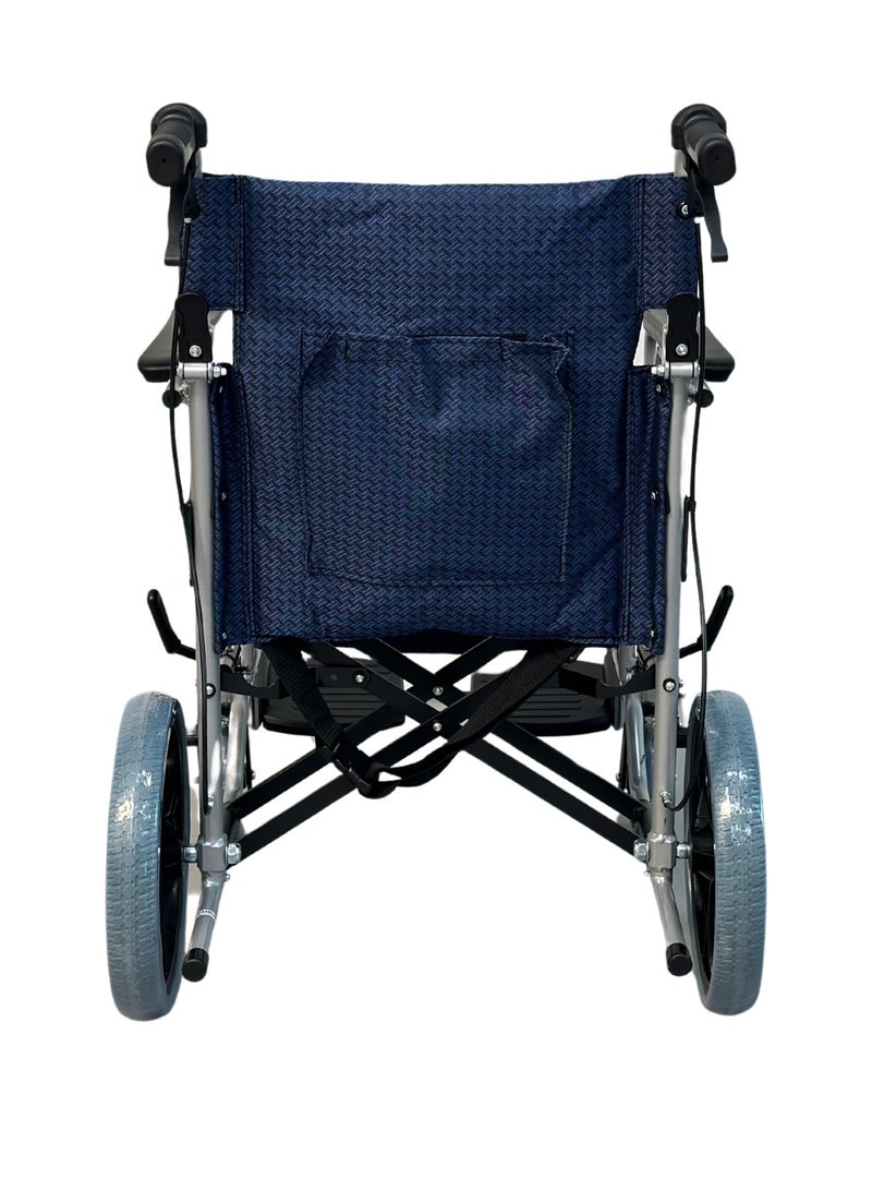 NOVAMED Lightweight Transport Wheelchair Blue (832LABJ) - Image 5