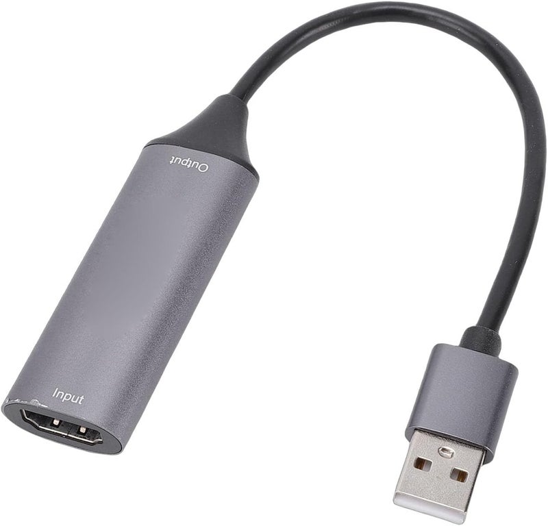 بطاقة التقاط فيديو Zopsc HDMI، إدخال 4K 30Hz وإخراج 1080P 60Hz عبر USB 3.0 للبث المباشر وتسجيل الألعاب، تصميم مضغوط قابل للتوصيل والتشغيل - Image 1